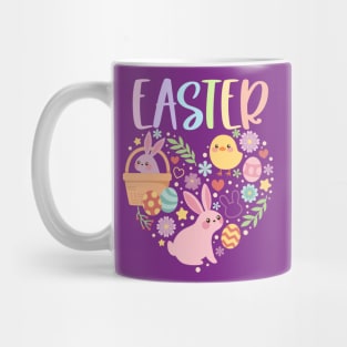 Happy Easter for Women Nurse Appreciation Heart Mug